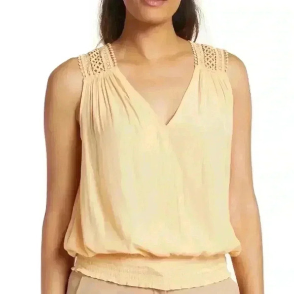 RAMY BROOK Reese Blouse In Apricot Nectar New With Tag - Picture 6 of 6